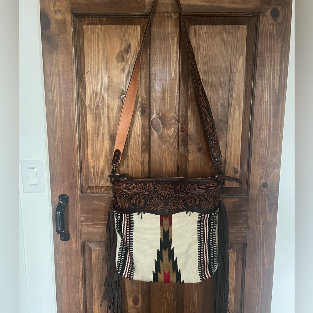 Like New Aztec Purse with fringe